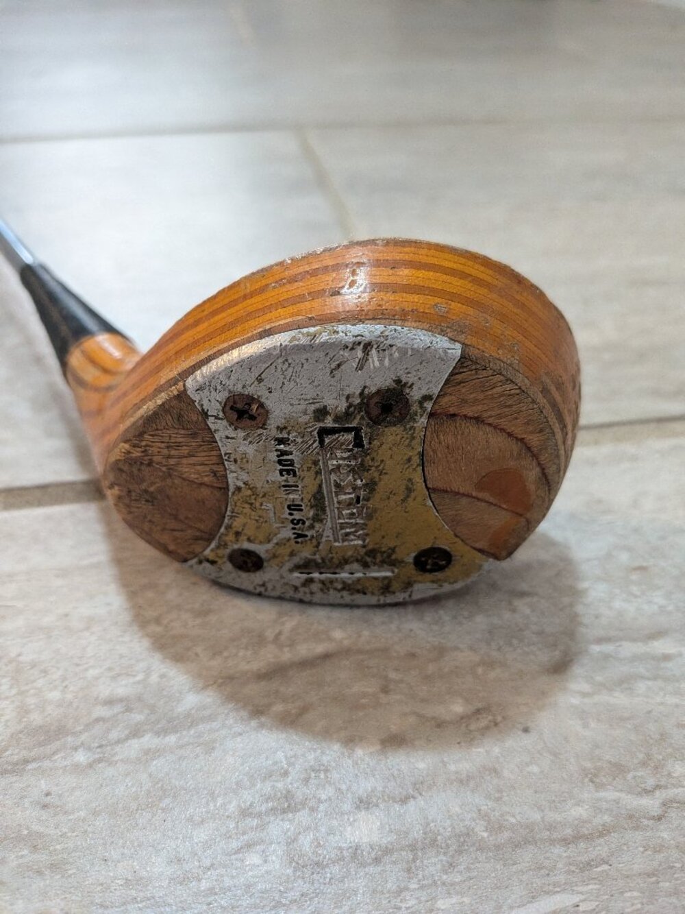 Vintage Stylist right handed wood driver 1 38"